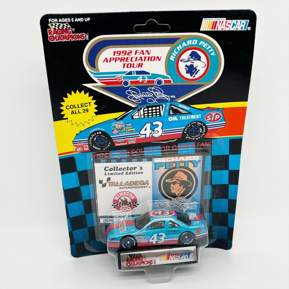 Richard Petty 43 Diecast Car 1992 Fan Appreciation Tour Talladega Superspeedway